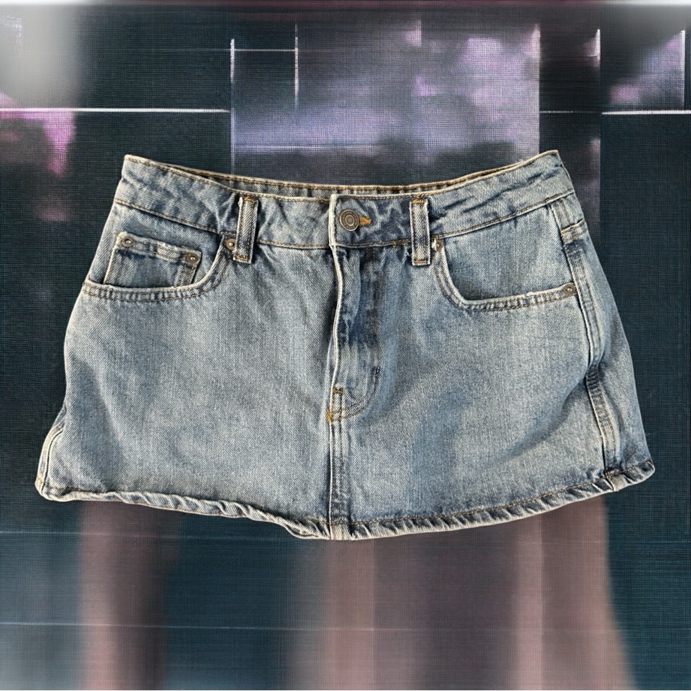 Zara mini denim low rise skort